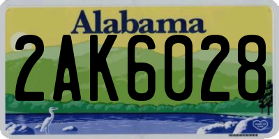 AL license plate 2AK6028