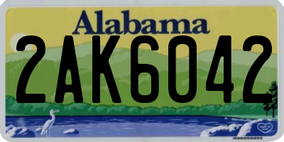 AL license plate 2AK6042