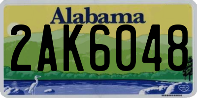 AL license plate 2AK6048