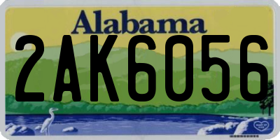 AL license plate 2AK6056