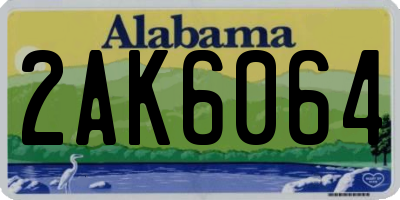 AL license plate 2AK6064