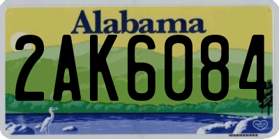 AL license plate 2AK6084