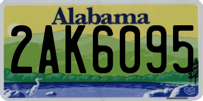 AL license plate 2AK6095