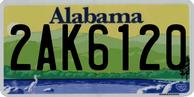 AL license plate 2AK6120