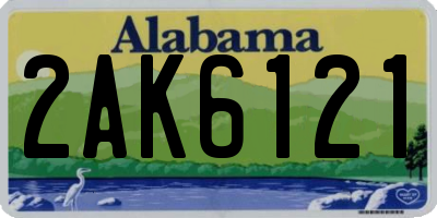 AL license plate 2AK6121