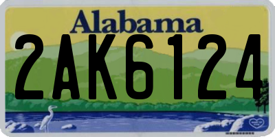 AL license plate 2AK6124