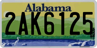 AL license plate 2AK6125