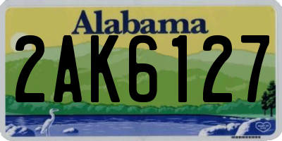 AL license plate 2AK6127