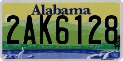 AL license plate 2AK6128