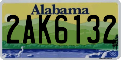 AL license plate 2AK6132
