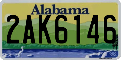 AL license plate 2AK6146