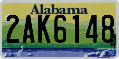 AL license plate 2AK6148