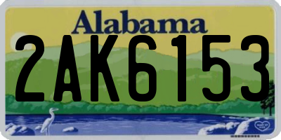 AL license plate 2AK6153