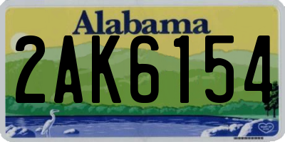 AL license plate 2AK6154