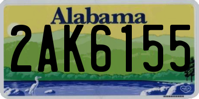 AL license plate 2AK6155