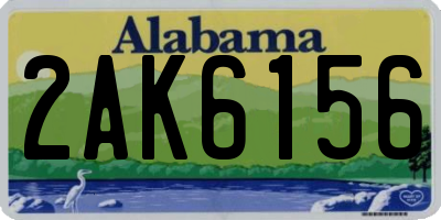 AL license plate 2AK6156