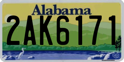 AL license plate 2AK6171