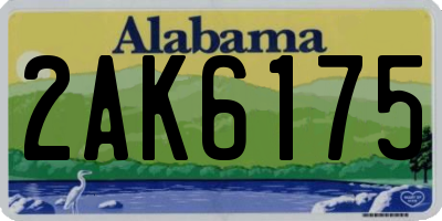 AL license plate 2AK6175