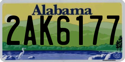 AL license plate 2AK6177