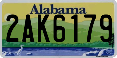 AL license plate 2AK6179