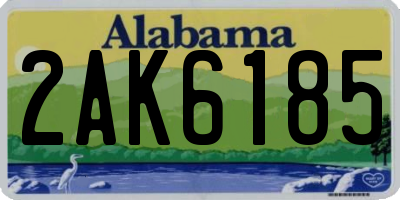 AL license plate 2AK6185