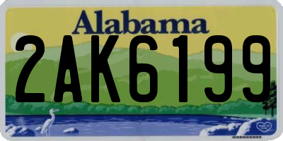 AL license plate 2AK6199