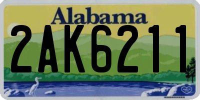 AL license plate 2AK6211