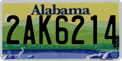 AL license plate 2AK6214