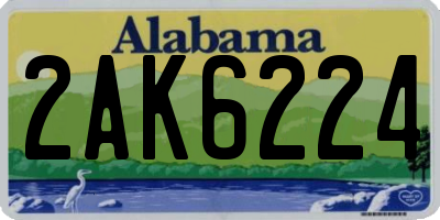 AL license plate 2AK6224
