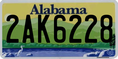 AL license plate 2AK6228