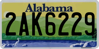 AL license plate 2AK6229