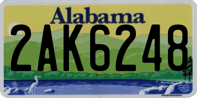 AL license plate 2AK6248