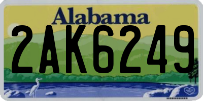 AL license plate 2AK6249