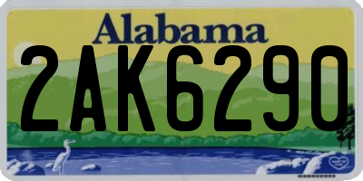 AL license plate 2AK6290