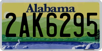 AL license plate 2AK6295