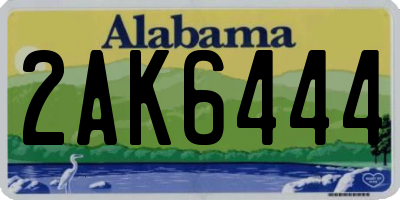 AL license plate 2AK6444