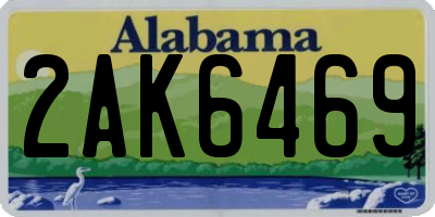 AL license plate 2AK6469