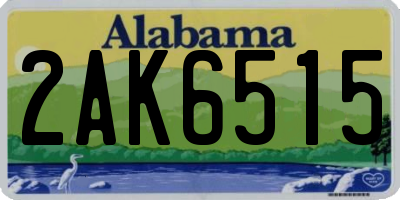 AL license plate 2AK6515