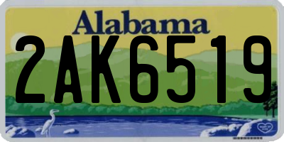 AL license plate 2AK6519