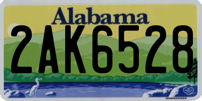 AL license plate 2AK6528