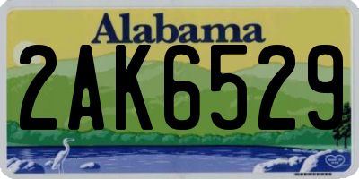 AL license plate 2AK6529