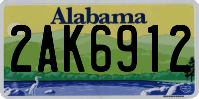 AL license plate 2AK6912