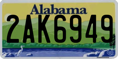 AL license plate 2AK6949