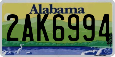 AL license plate 2AK6994