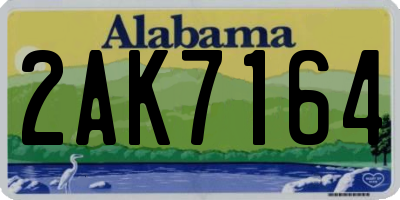 AL license plate 2AK7164