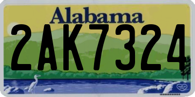 AL license plate 2AK7324
