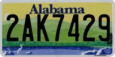 AL license plate 2AK7429