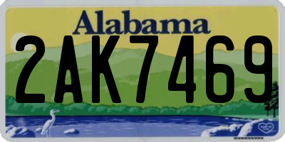 AL license plate 2AK7469