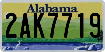 AL license plate 2AK7719