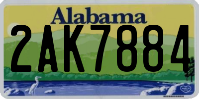 AL license plate 2AK7884